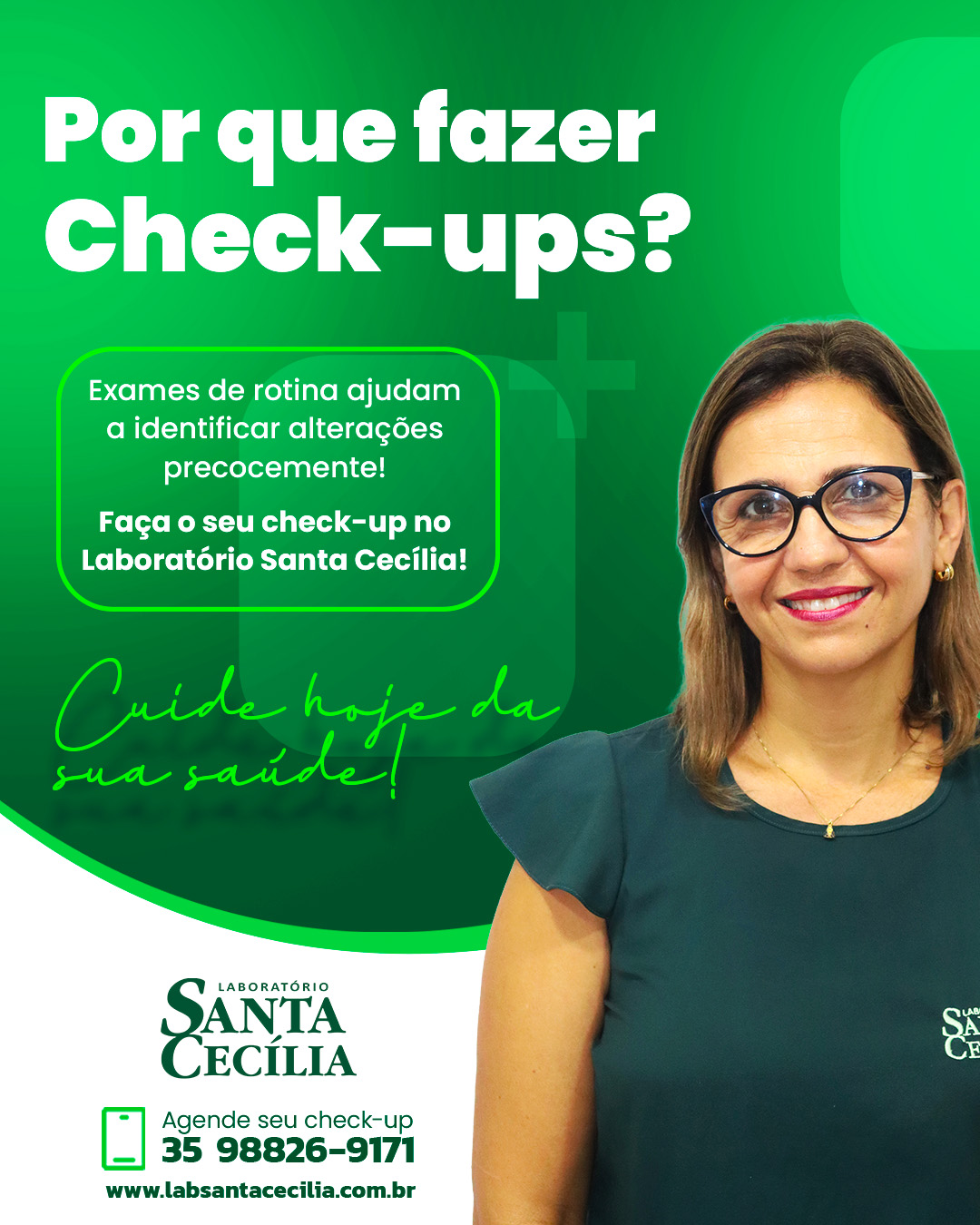 Checks-ups Laboratório Santa Cecília