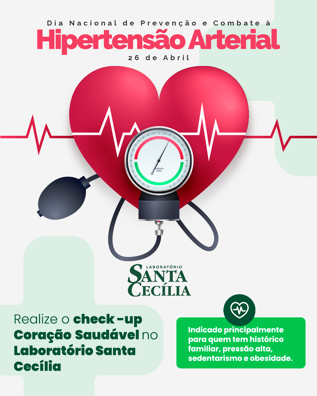 Check-up Coração Saudável - Laboratório Santa Cecília