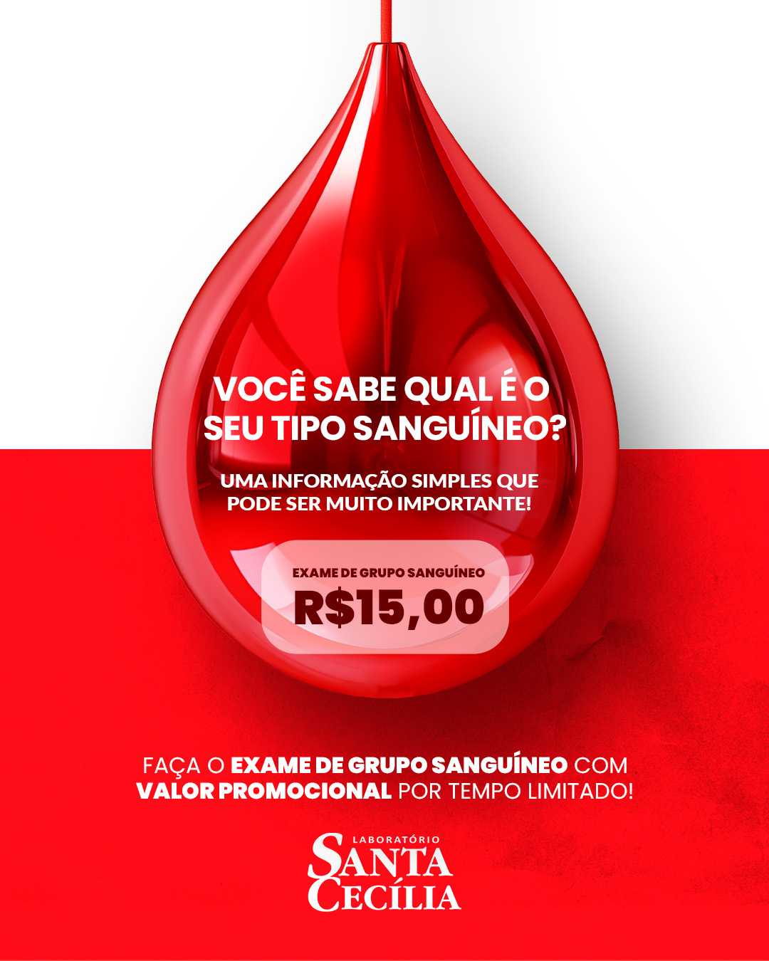 GRUPO SANGUINEO - LABORATÓRIO SANTA CECILIA