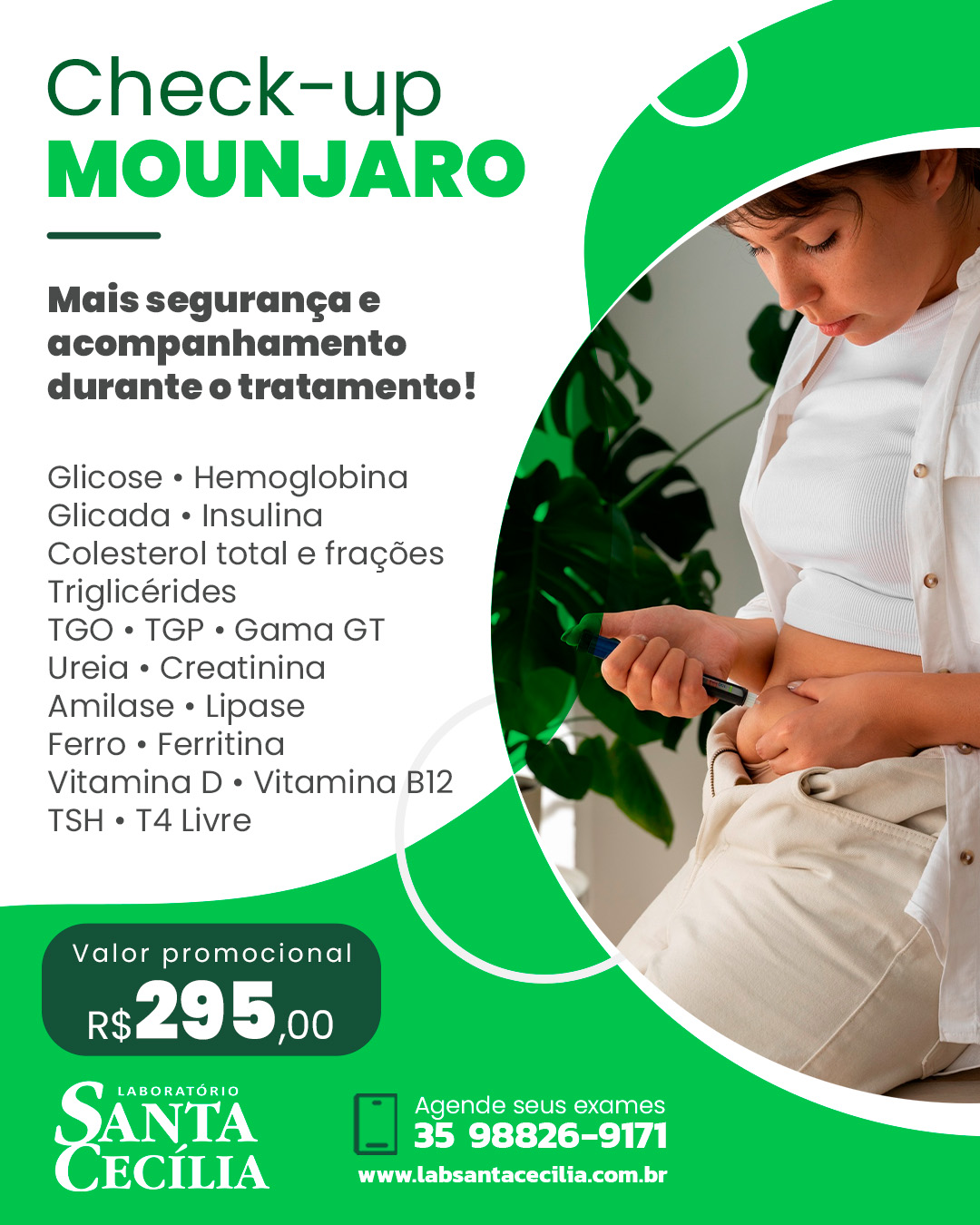Check-up mounjaro - laboratório santa cecília